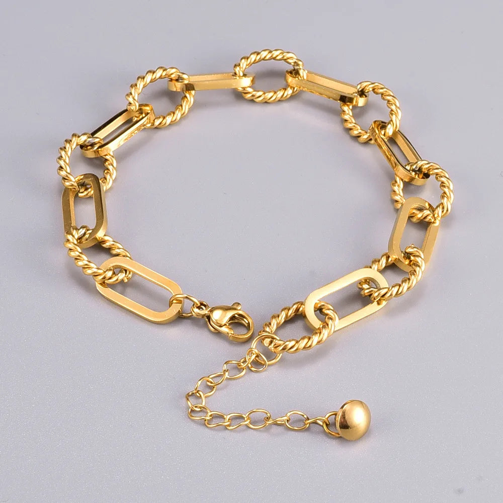 Gold Color Plated 316L Stainless Steel bracelet