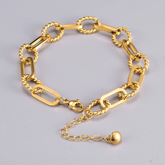 Gold Color Plated 316L Stainless Steel bracelet