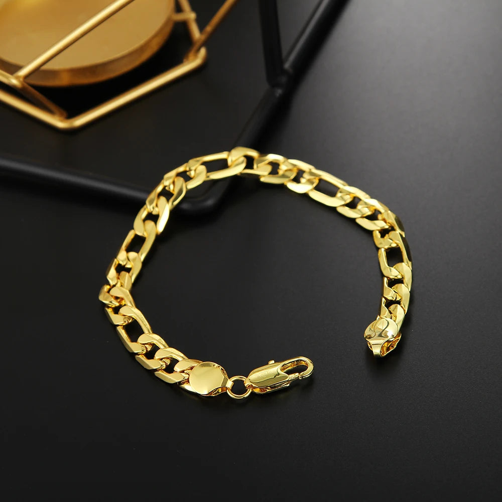 Gold Color Finish Classic Bracelet