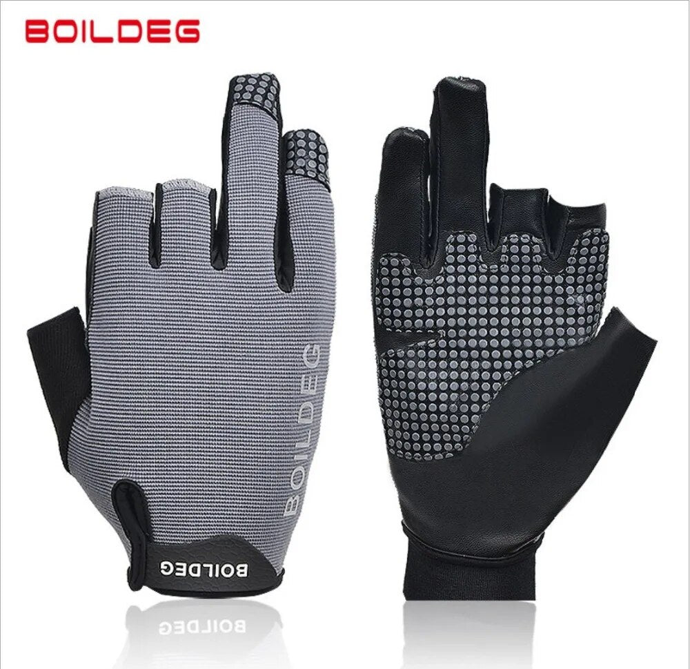 3 Open Fingers Anti Skid Sailing Gloves