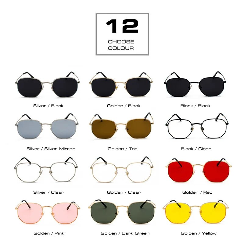 Retro Metal Frame Sunglasses