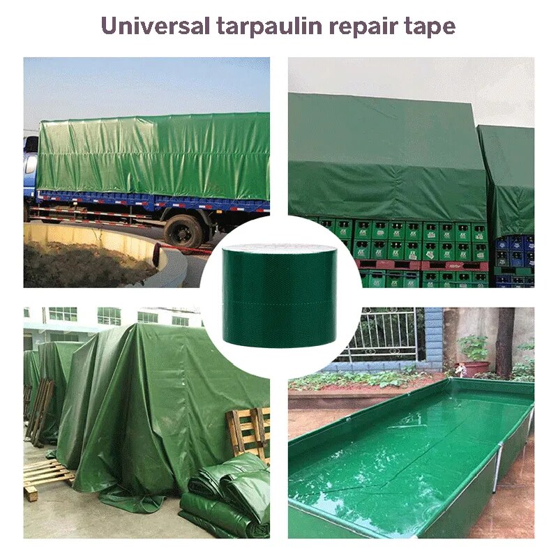 Waterproof PE/PVC Tarpaulin Repair Tape - Heavy