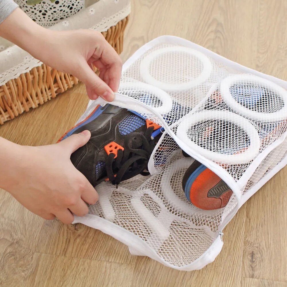 Square Mesh Bag Shoe Storage and Laundry