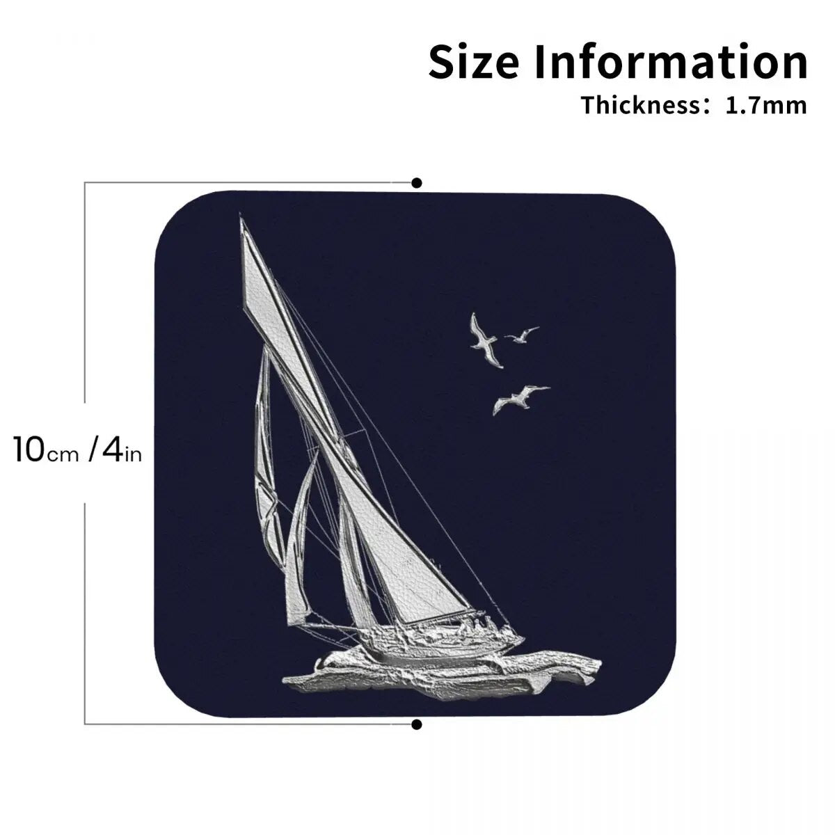 Sail Boat Navy Coasters