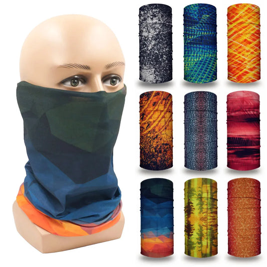 Colorful Print Balaclava Neck Gaiter Tube Bandana