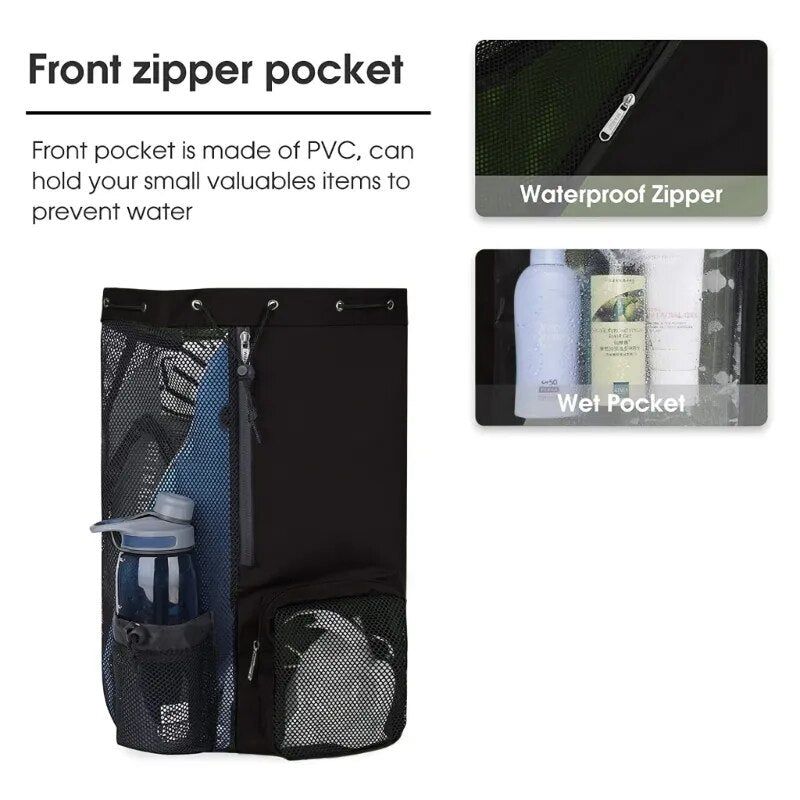 Waterproof Dry Backpack with Separated Compartments