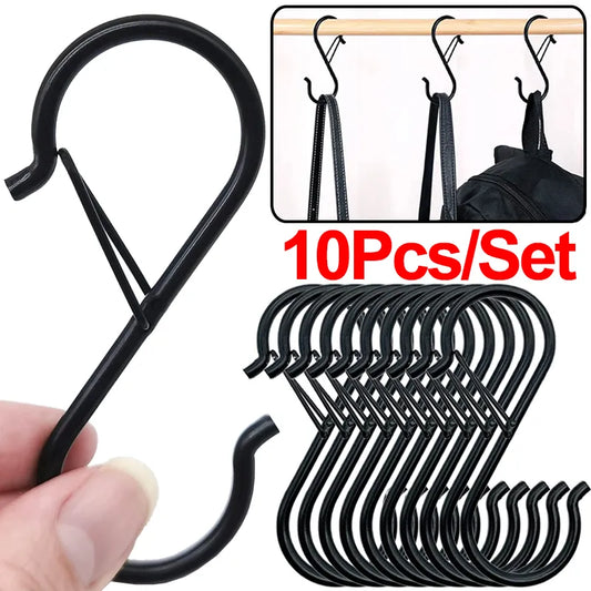 2/5/10 pcs Metal S-Shape Hooks