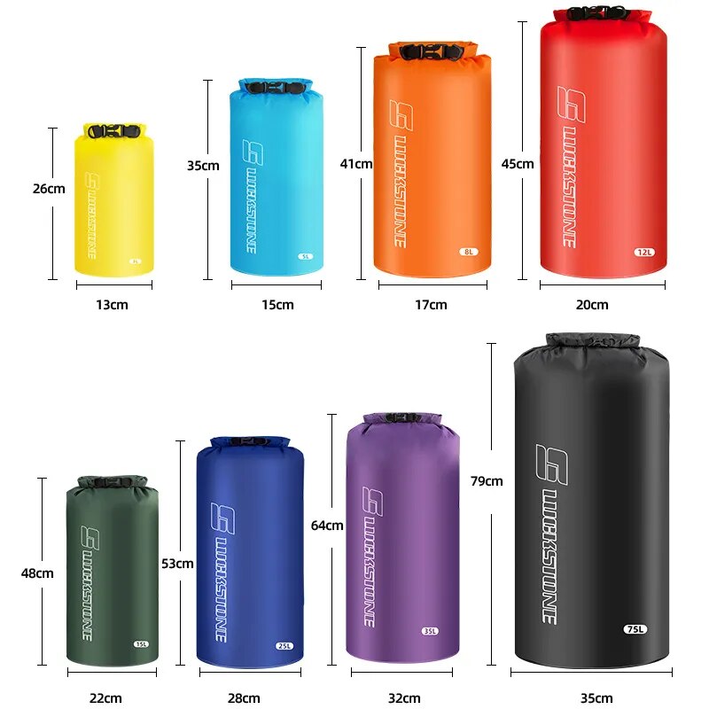 3/5/8/12/15/25/35/75L Waterproof Dry Bag