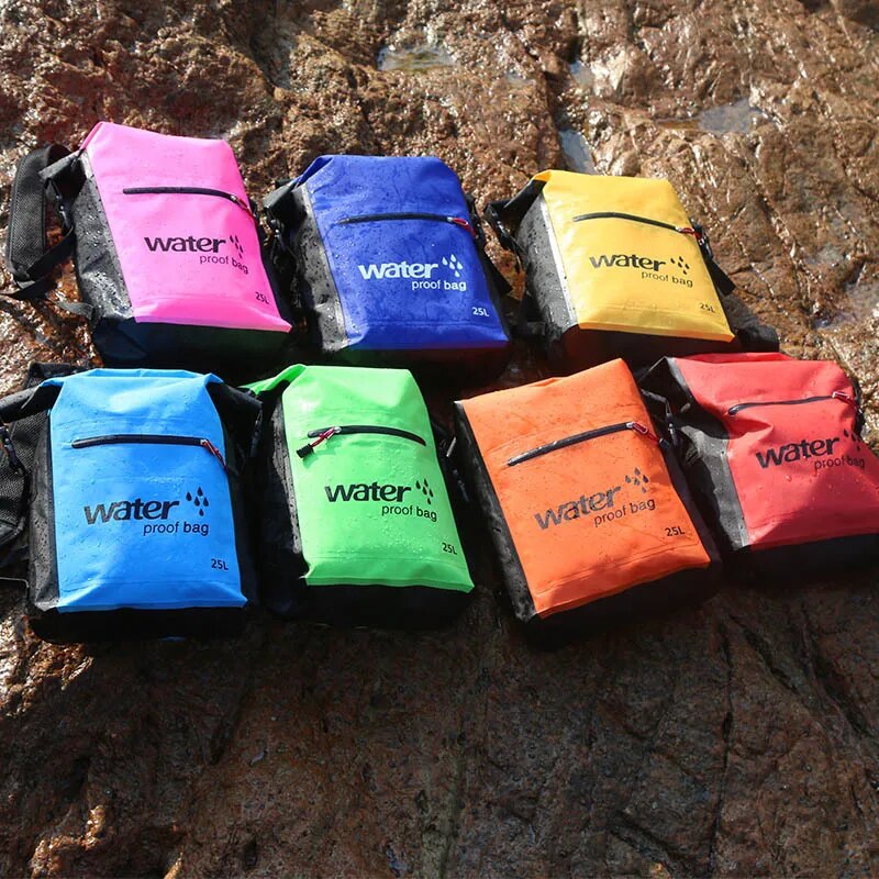 25L Waterproof Dry Bag Backpack Multiple Colors