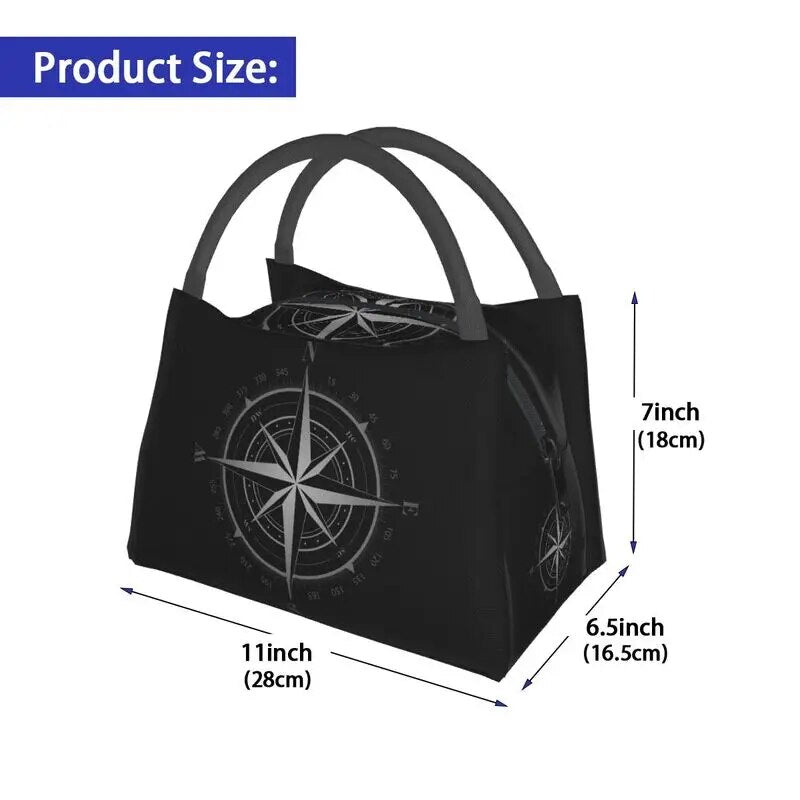 Compass Shield Insulated Thermal Cooler Lunch Bags Multiple Colors