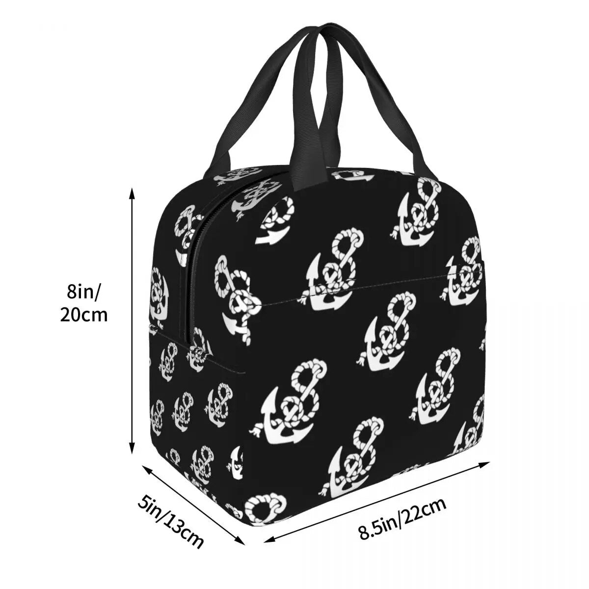 Anchor and Rope Thermal Cooler Lunch Bags