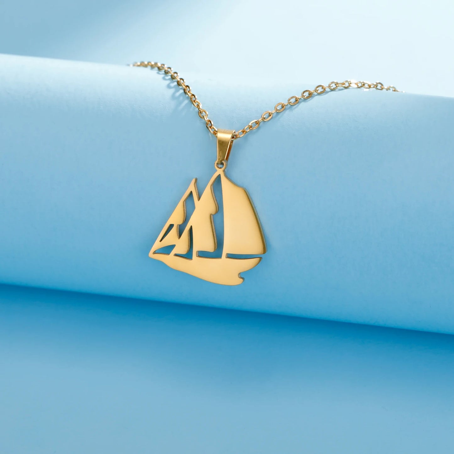 Sail Boat Pendant Necklace