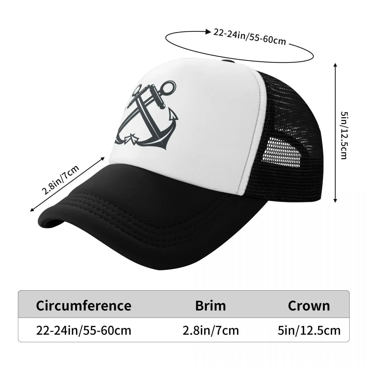 Nautical Anchor Trucker Hat