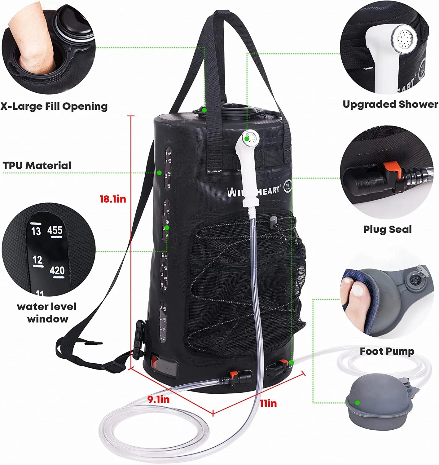 Portable Shower Bag